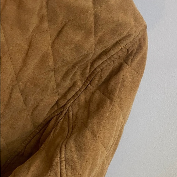 90s Vintage Bill Blass Quilted Tan Barn Jacket Casual Classic Fall Outdoor - Picture 11 of 12